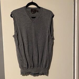 Black Brown 1826 Charcoal V-Neck vest